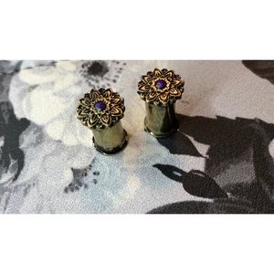2g/6mm Body Rage Vintage/Flower style Flared Plugs